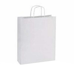 10 stuks Papieren draagtassen wit