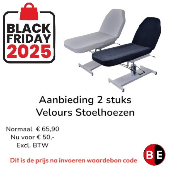 Aanbieding 2 stuks Velours Stoelhoezen - BF2025