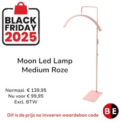 Moon Led Lamp - Medium - Roze - BF2025