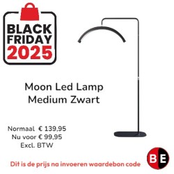 Moon Led Lamp - Medium - Zwart - BF2025