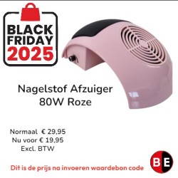 Krachtige Nagelstof Afzuiger 80W Roze - BF2025