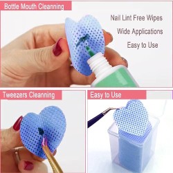 Pluisvrije nageldoekjes - Nail Wipes Lint Free - Nagellakremoverdoekjes - Makeup-pads - Lash Glue Wipes - Box 200st - Blauw Pluisvrije nageldoekjes - Nail Wipes Lint Free - Nagellakremoverdoekjes - Makeup-pads - Lash Glue Wipes - Box 200st - Blauw