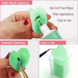 Pluisvrije nageldoekjes - Nail Wipes Lint Free - Nagellakremoverdoekjes - Makeup-pads - Lash Glue Wipes - Box 200st - Groen Pluisvrije nageldoekjes - Nail Wipes Lint Free - Nagellakremoverdoekjes - Makeup-pads - Lash Glue Wipes - Box 200st - Groen