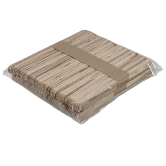 Houten Spatels: Smal Basic - 100st (110x10x1mm) Houten Spatels: Smal Basic - 100st (110x10x1mm)