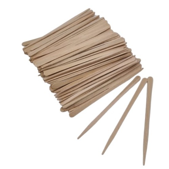 Houten Spatels Mini met punt - 100st