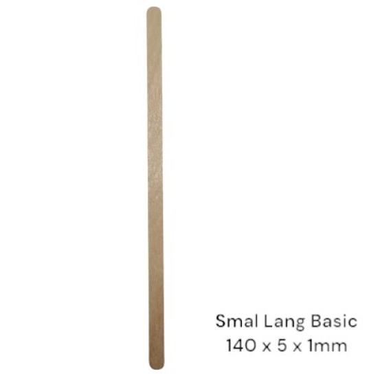 Houten spatels: Smal Lang Basic - 100 stuks (140x5x1mm) Houten spatels: Smal Lang Basic - 100 stuks (140x5x1mm)