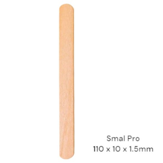 Houten spatels: Smal Pro - 100 stuks (110x10x1.5mm) Houten spatels: Smal Pro - 100 stuks (110x10x1.5mm)