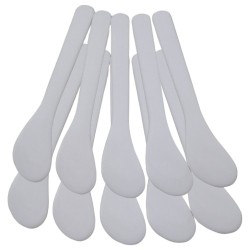 Kunststof spatel klein - 13 cm - Wit 10st Kunststof spatel klein - 13 cm - Wit 10st