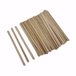 Houten Spatels: Extra Smal - 100 stuks (110x5x1mm) Houten Spatels: Extra Smal - 100 stuks (110x5x1mm)