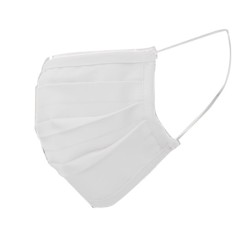 Herbruikbaar stoffen mondkapje / mondmasker wit Herbruikbaar stoffen mondkapje / mondmasker wit