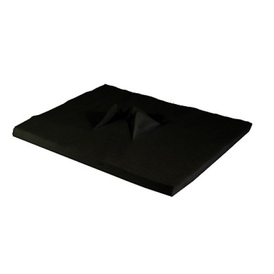 Vierkante Face Covers voor massage tafel-stoel: Zwart 100st