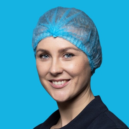 Haarnetjes - wegwerphaarnetjes - Clipcap - Non Woven pak 100st: Blauw Haarnetjes - wegwerphaarnetjes - Clipcap - Non Woven pak 100st: Blauw