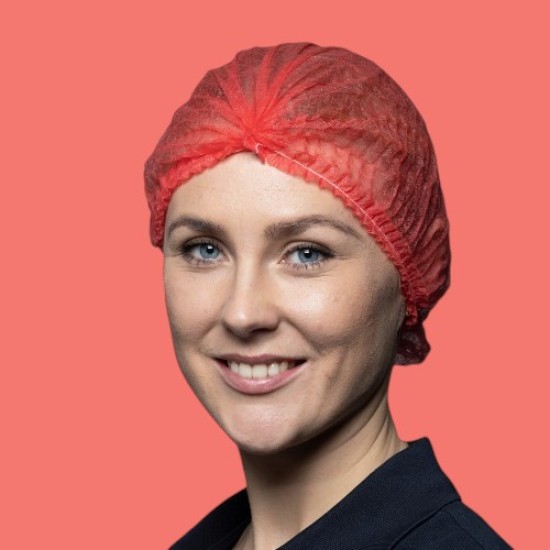 Haarnetjes - wegwerphaarnetjes - Clipcap - Non Woven pak 100st: Rood Haarnetjes - wegwerphaarnetjes - Clipcap - Non Woven pak 100st: Rood