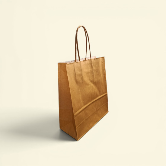 10 stuks Papieren cadeautassen goud 