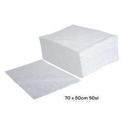Wegwerp handdoek eco 50st: 70 x 50 wit Wegwerp handdoek eco 50st: 70 x 50 wit
