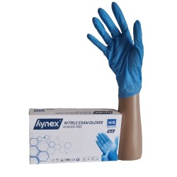 Nitril Handschoenen: Blauw 100st (Hynex) Nitril Handschoenen: Blauw 100st (Hynex)