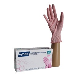 Nitril Handschoenen: Roze 100st (Hynex) Nitril Handschoenen: Roze 100st (Hynex)