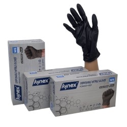 Nitril Handschoenen Extra Sterk: Volle Doos Zwart 100st (Hynex) Nitril Handschoenen Extra Sterk: Volle Doos Zwart 100st (Hynex)