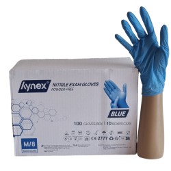 Nitril Handschoenen: Blauw Volle Doos 10 x 100st (Hynex) Nitril Handschoenen: Blauw Volle Doos 10 x 100st (Hynex)