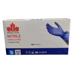 Handschoenen Nitril: Blauw doosje 100st (Maple Leaf) Handschoenen Nitril: Blauw doosje 100st (Maple Leaf)