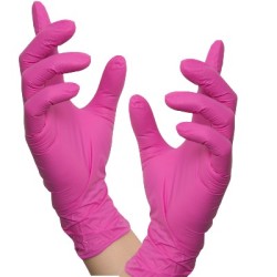 Nitril Handschoenen: Candy Roze 100st (Nitras) Nitril Handschoenen: Candy Roze 100st (Nitras)