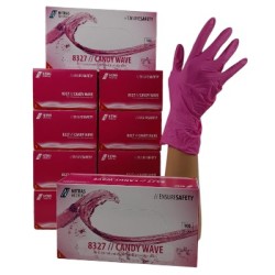 Nitril Handschoenen: Volle Doos Candy Roze 10 x 100st (Nitras) Nitril Handschoenen: Volle Doos Candy Roze 10 x 100st (Nitras)