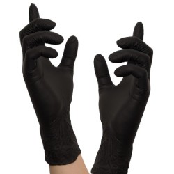 Nitril Handschoenen: Zwart 100st (Nitras) Nitril Handschoenen: Zwart 100st (Nitras)