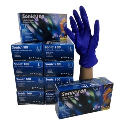 Nitril Handschoenen: Volle Doos 10 x 100st Blauw (Sonic) Nitril Handschoenen: Volle Doos 10 x 100st Blauw (Sonic)