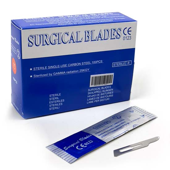 Surgical blades pedicure mesjes Nr: 15