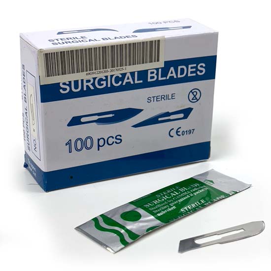 Surgical blades pedicure mesjes Nr: 20