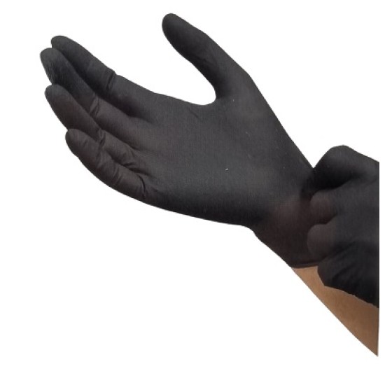 Volle Doos Nitril Handschoenen Zwart 10 x 100st (Maple Leaf)
