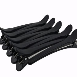 Haarclips zwart zonder metaal 10st