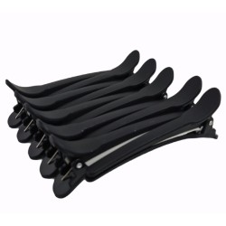 Haarclips zwart zonder metaal 10st Haarclips zwart zonder metaal 10st