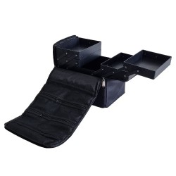 Beautycase - Visagie Koffer - Nagelstyliste Koffer / Tas HA-34 Kleur: Zwart Beautycase - Visagie Koffer - Nagelstyliste Koffer / Tas HA-34 Kleur: Zwart