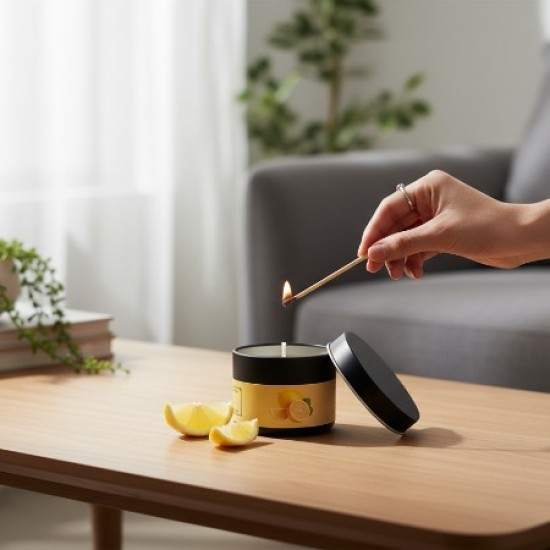 Massage Candle - Hot Massage Oil - Massage Kaars in blik - 40g: Lemon