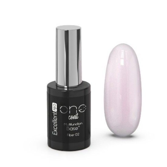 MULTIFUNCTION FIBER BASE - ONE COAT - EXCELLENT PRO - 11ml - Kleur: 02 Delicate Pink MULTIFUNCTION FIBER BASE - ONE COAT - EXCELLENT PRO - 11ml - Kleur: 02 Delicate Pink