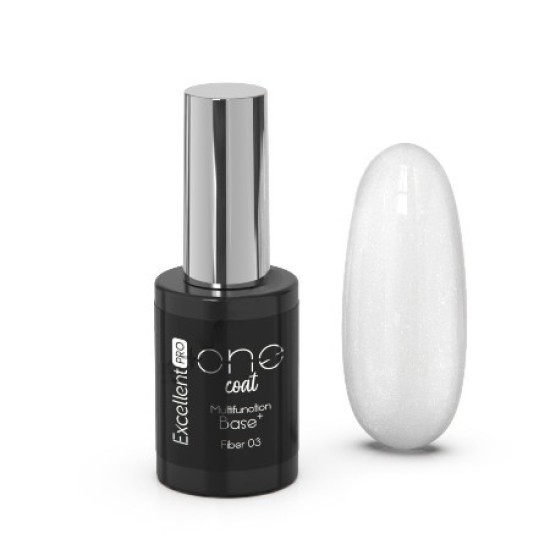 MULTIFUNCTION FIBER BASE - ONE COAT - EXCELLENT PRO - 11ml - Kleur: 03 Sparkling Snow MULTIFUNCTION FIBER BASE - ONE COAT - EXCELLENT PRO - 11ml - Kleur: 03 Sparkling Snow