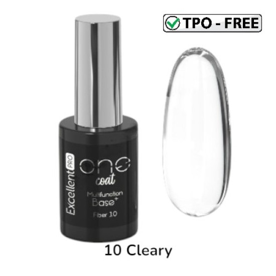 MULTIFUNCTION FIBER BASE - ONE COAT - EXCELLENT PRO - 11ml - Kleur: 10 Cleary MULTIFUNCTION FIBER BASE - ONE COAT - EXCELLENT PRO - 11ml - Kleur: 10 Cleary