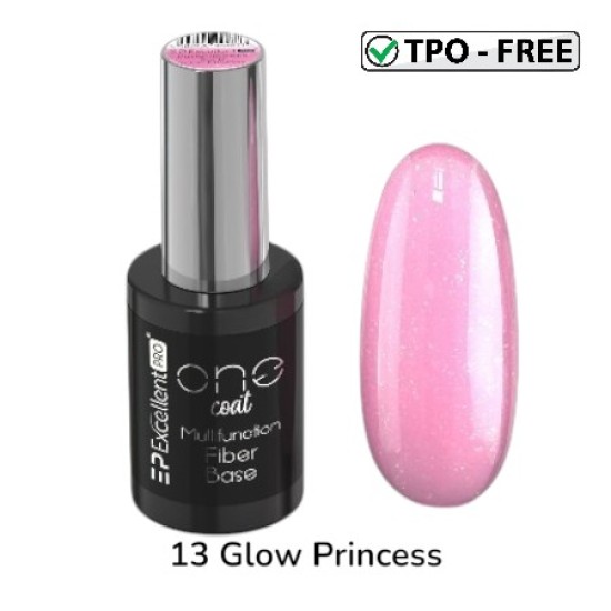 MULTIFUNCTION FIBER BASE - ONE COAT - EXCELLENT PRO - 11ml - Kleur: 13 Glow Princess MULTIFUNCTION FIBER BASE - ONE COAT - EXCELLENT PRO - 11ml - Kleur: 13 Glow Princess