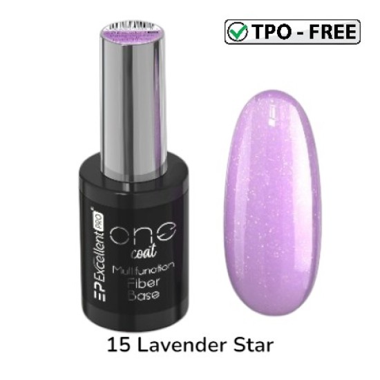 MULTIFUNCTION FIBER BASE - ONE COAT - EXCELLENT PRO - 11ml - Kleur: 15 Lavender Star MULTIFUNCTION FIBER BASE - ONE COAT - EXCELLENT PRO - 11ml - Kleur: 15 Lavender Star