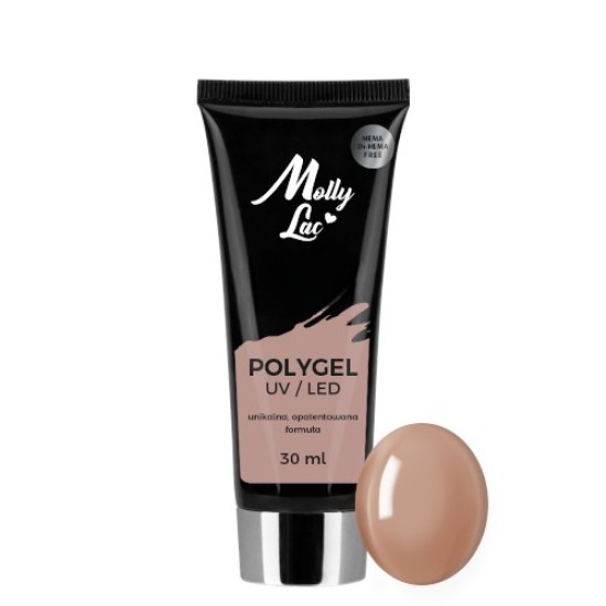 Polygel - Poly Acryl Gel - Molly Lac - Tube 30ml - Kleur: Light Brown