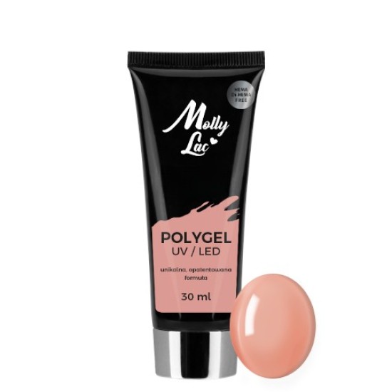 Polygel - Poly Acryl Gel - Molly Lac - Tube 30ml - Kleur: Pudding