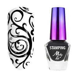Molly Stamping Lak - Zwart 10ml - Nr. 2 Molly Stamping Lak - Zwart 10ml - Nr. 2