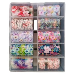 Transfer-Nagelfolie Bloemen Nr. 05 Transfer-Nagelfolie Bloemen Nr. 05