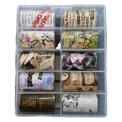 Transfer-Nagelfolie Newspaper Nr. 01 Transfer-Nagelfolie Newspaper Nr. 01