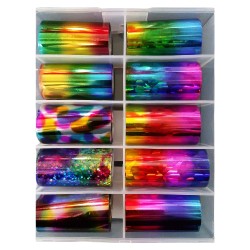 Transfer-Nagelfolie Rainbow Nr. 01 Transfer-Nagelfolie Rainbow Nr. 01