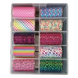 Transfer-Nagelfolie Variatie Box Nr. 14