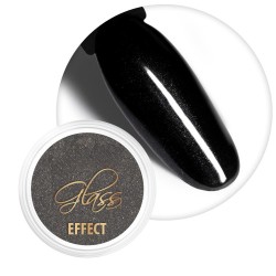 Glass Effect Nailart Nagelpoeder Molly Lac: Nr. 12 - Black Glass Effect Nailart Nagelpoeder Molly Lac: Nr. 12 - Black