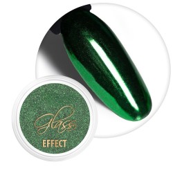 Glass Effect Nailart Nagelpoeder Molly Lac: Nr. 9 - Green Glass Effect Nailart Nagelpoeder Molly Lac: Nr. 9 - Green