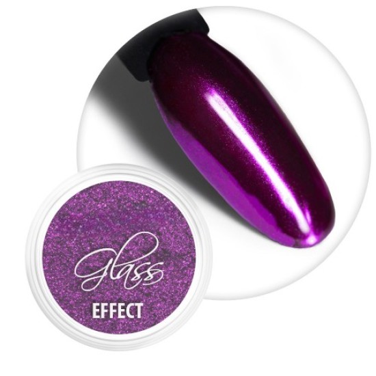 Glass Effect Nailart Nagelpoeder Molly Lac: Nr. 7 - Purple